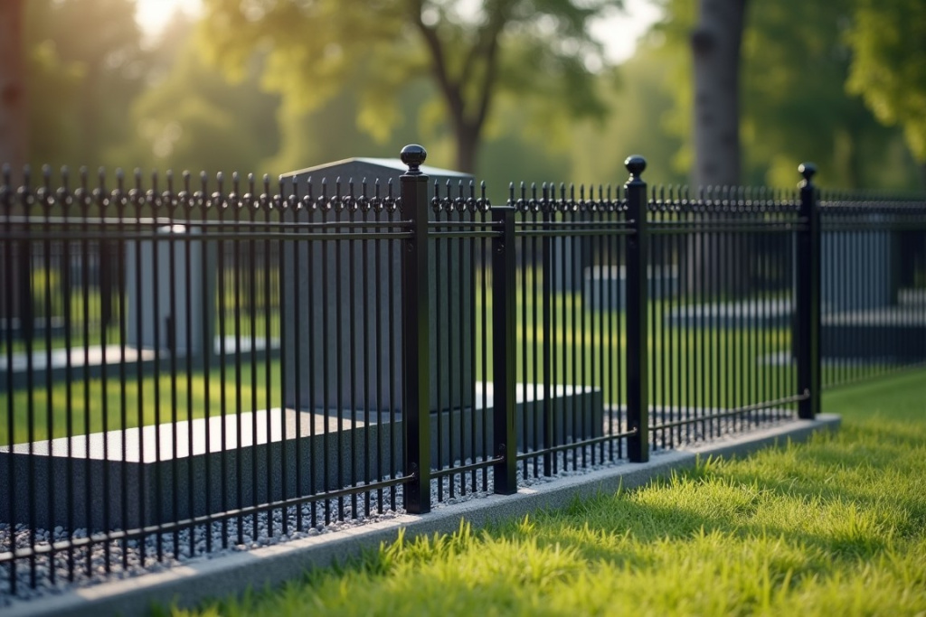 Установка ограды на могилу